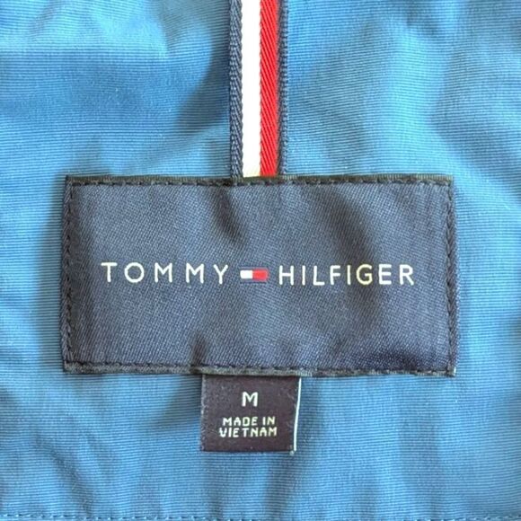 Tommy Hilfiger Men's M Colbalt Blue Primaloft Puffer Jacket Zip Up Waterproof - Picture 8 of 10